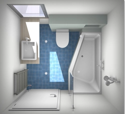 Bathroom design 3 by 3 meters photo