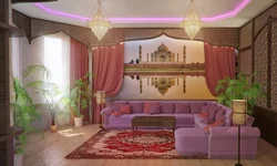 Oriental living room interiors photo