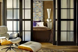 Interior partitions sliding photos in the apartment