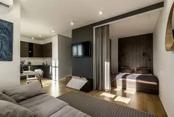 Bedroom interior design for a studio apartment