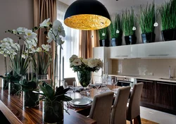 Photo of flowers at home in the kitchen