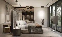 Track lamps in the bedroom design