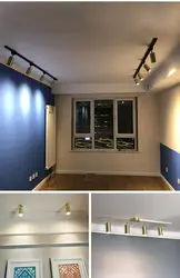 Трековые светильники в спальне дизайн