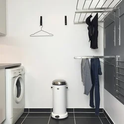 Clothes dryer design in the bathroom