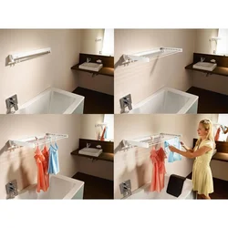 Clothes Dryer Design In The Bathroom