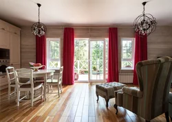 Living room interior with access to the terrace