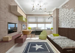 Bedroom with balcony design for teenagers