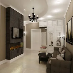 Room design hallway kitchen