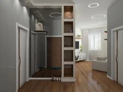 Room design hallway kitchen