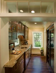 Kitchen interior with two doors