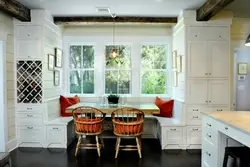 Kitchen interior with two doors