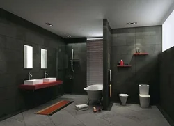 Boz döşəmə ilə hamam dizaynı