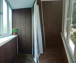 Loggia with plastic panels photo