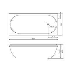 Corner baths dimensions design