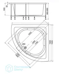 Тарҳи андозаҳои ваннаҳои кунҷӣ