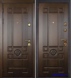 Steel doors to the apartment photo
