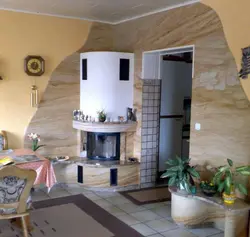 Finishing the kitchen with flexible stone photo