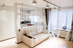 Two in one bedroom living room kitchen photo