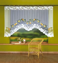 Curtain arch for the kitchen photo