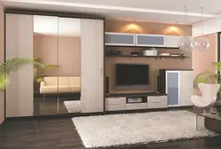 Wardrobe In The Living Room In A Modern Style Photo