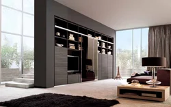 Wardrobe In The Living Room In A Modern Style Photo