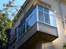 Loggia outside the house photo