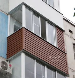 Лоджия снаружи дома фото