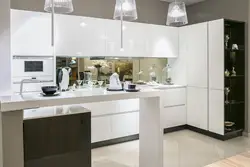 White Glass Kitchen Photo