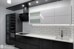 White glass kitchen photo