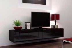 Hanging cabinets in the living room photo for TV
