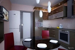 Kitchen design in 2 rooms