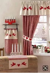 Mətbəx fotoşəkili üçün DIY qısa pərdələr