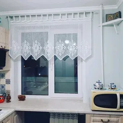 Mətbəx fotoşəkili üçün DIY qısa pərdələr