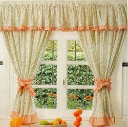 Mətbəx fotoşəkili üçün DIY qısa pərdələr