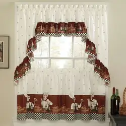 Oshxona fotosurati uchun DIY qisqa pardalari