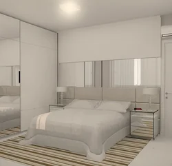Bedroom wardrobes in a modern style in a small room photo