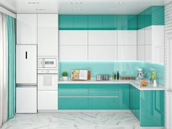 Sea ​​wave kitchen in the interior