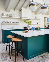 Sea ​​wave kitchen in the interior