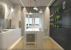 Kitchens 9 sq m in loft style photo