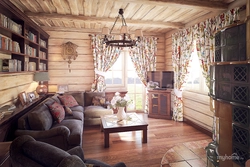 Living room in a country house photo