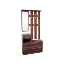 Hallway wall hanger with cabinet photo