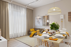 White kitchen interior with bright accents