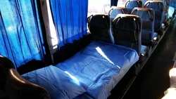 Bus with sleeping places for passengers photo