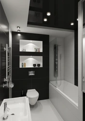 2 X 2 Bath Design In Black And White