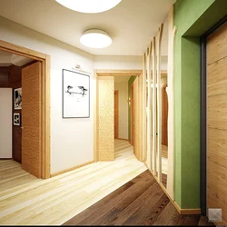 Eco style hallway interior