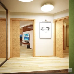 Eco style hallway interior