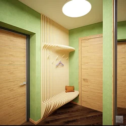 Eco style hallway interior