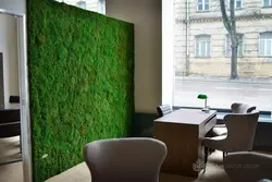 Панно мох в интерьере кухни