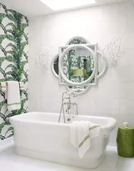 Bath design with palm trees