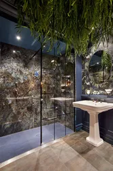 Palma ağacları ilə hamam dizaynı